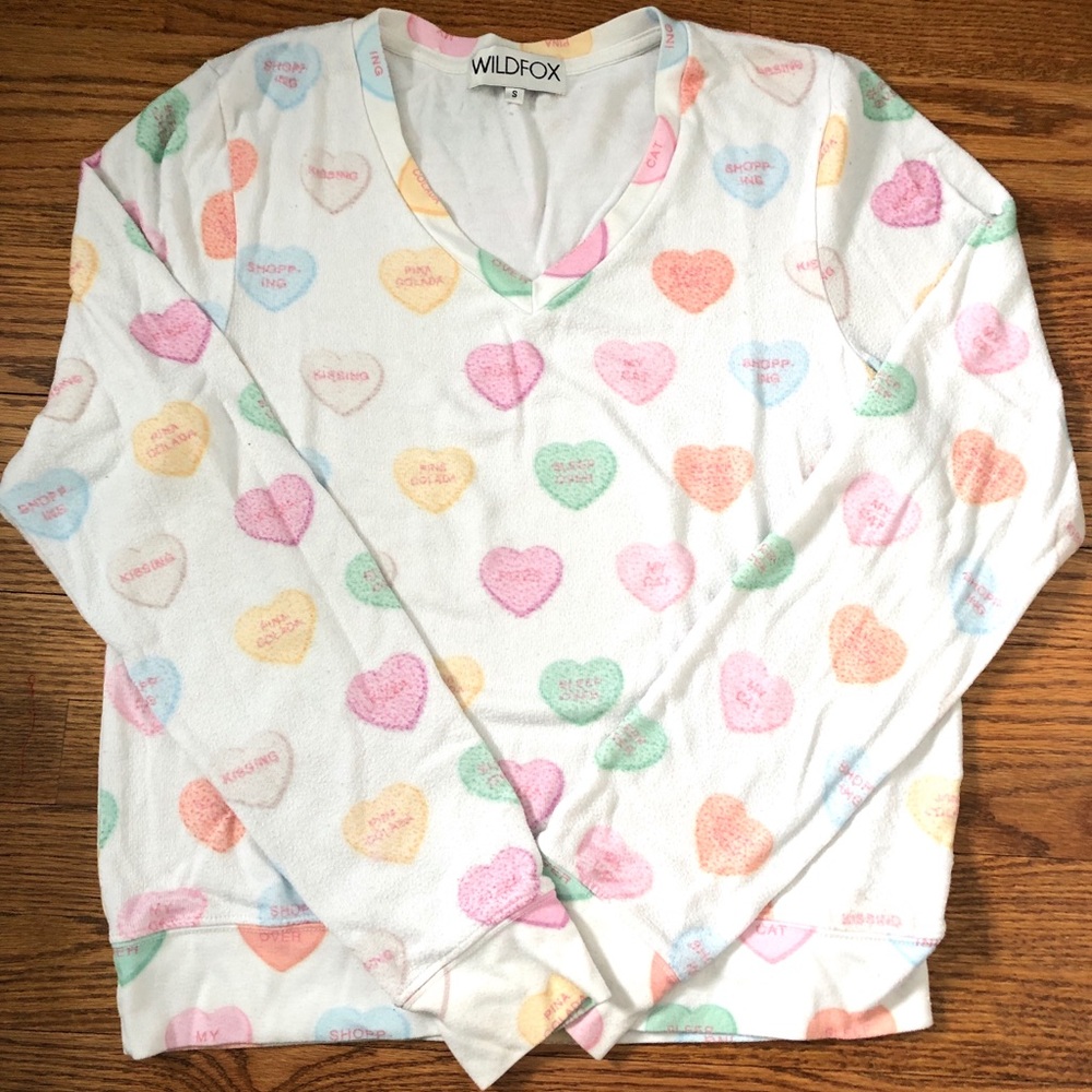 Wildfox Graphic V-neck Pullover Women’s